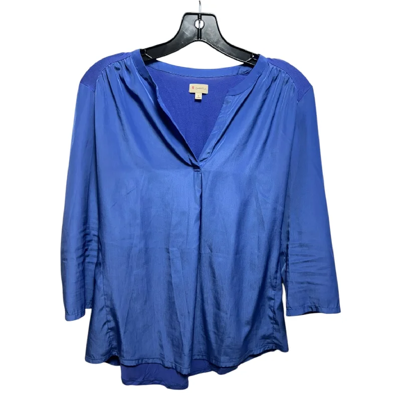 Top Long Sleeve By Cremieux In Blue, Size: S Preppy Men's College