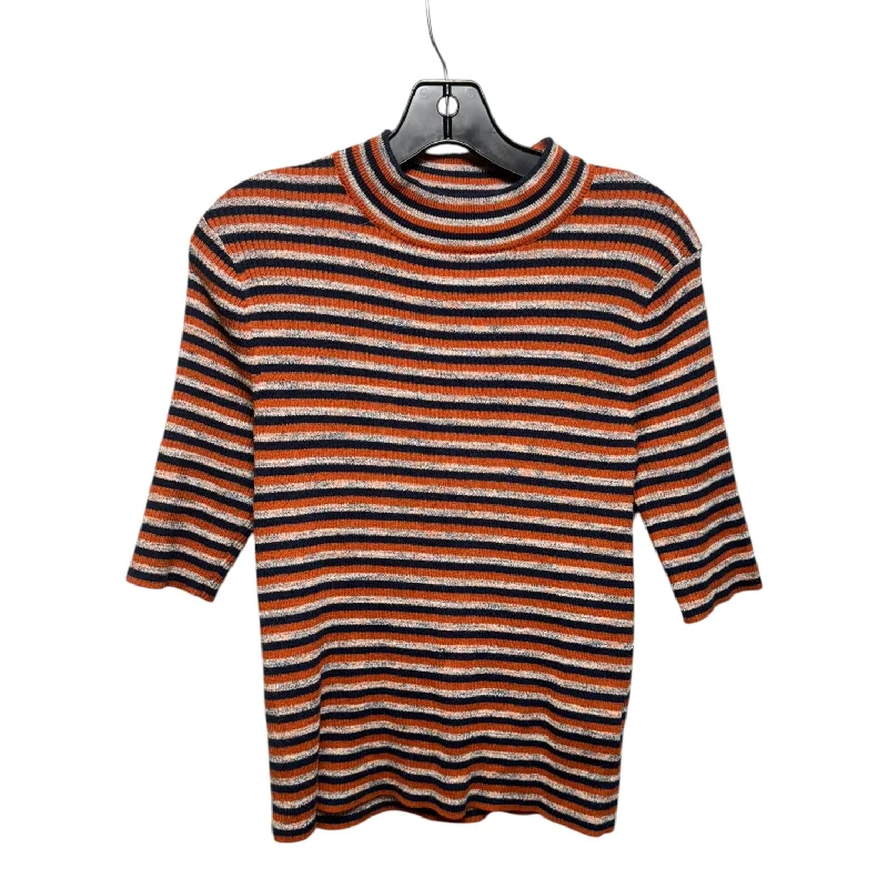 Sweater By Madewell In Striped Pattern, Size: M Casual Men's Loose