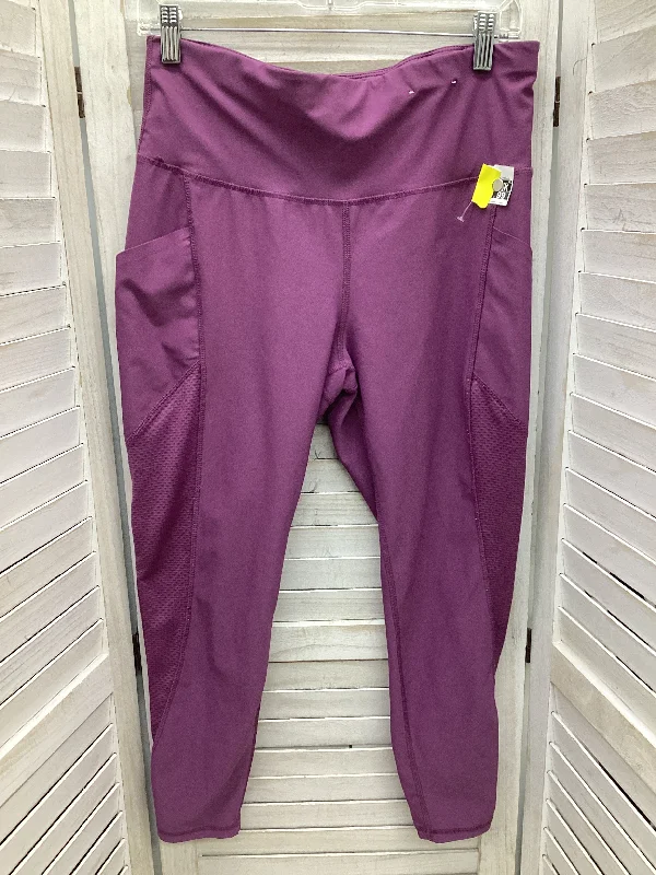 Athletic Leggings By Xersion In Purple, Size: L Adventure