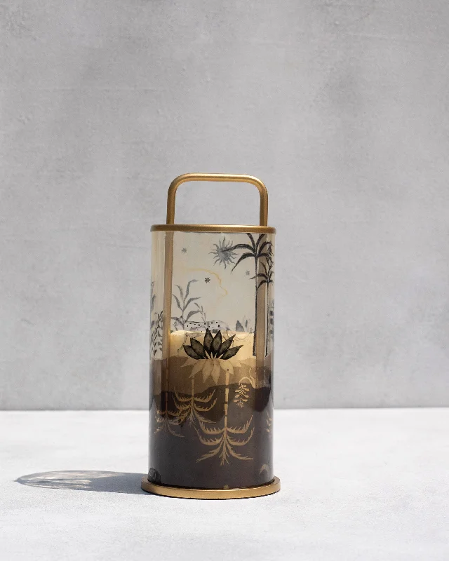 Midnight Jungle Lantern Artistic Men's Hand