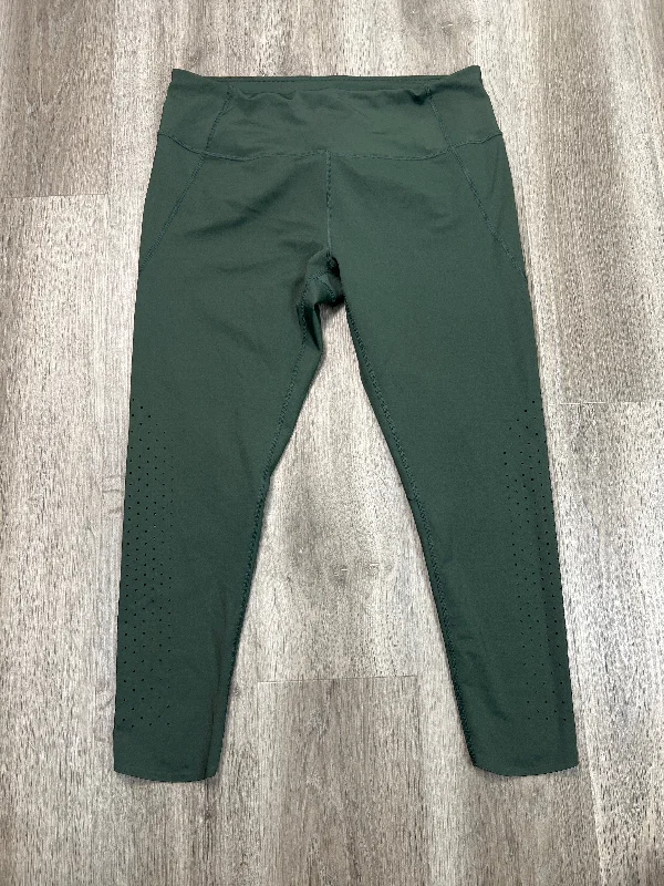 Athletic Leggings By Zella In Green, Size: Xl Refined Men's Velvet