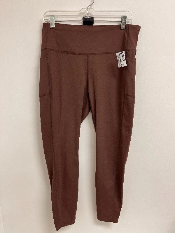 Athletic Leggings By Mondetta In Brown, Size: Xl Artistic Men's Avant