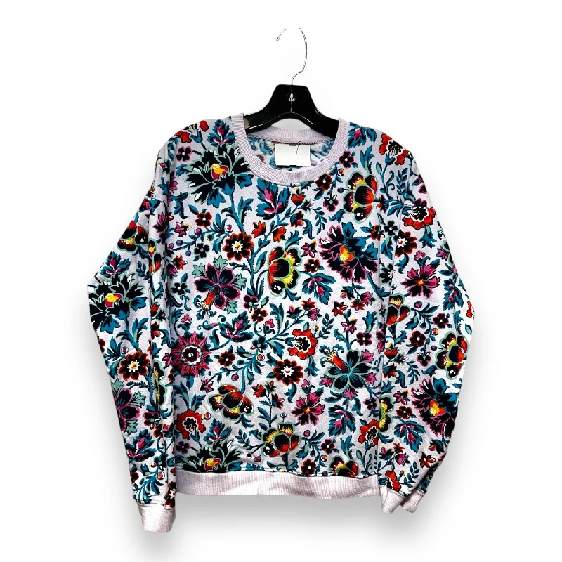 Sweatshirt Crewneck By Vera Bradley In Floral Print, Size: S