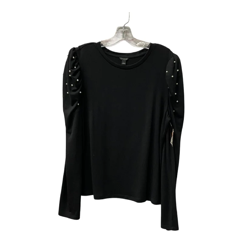 Top Ls By Ann Taylor In Black, Size:L Artistic Men's Hand
