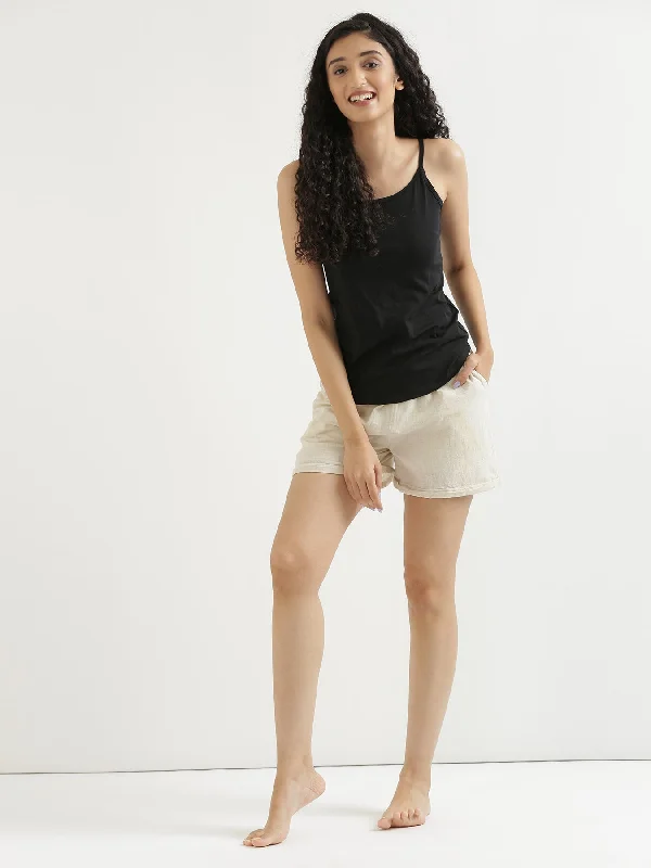 Ecru Airy-Linen Shorts Sophisticated Men's French