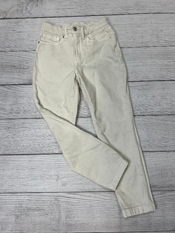 Tan Jeans Designer Good American, Size 0 Polished Men's Satin