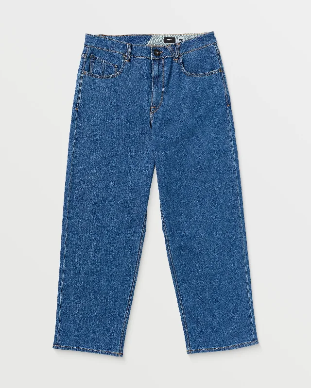 Billow Loose Fit Jeans - Bold Blue Elegant Men's Cashmere
