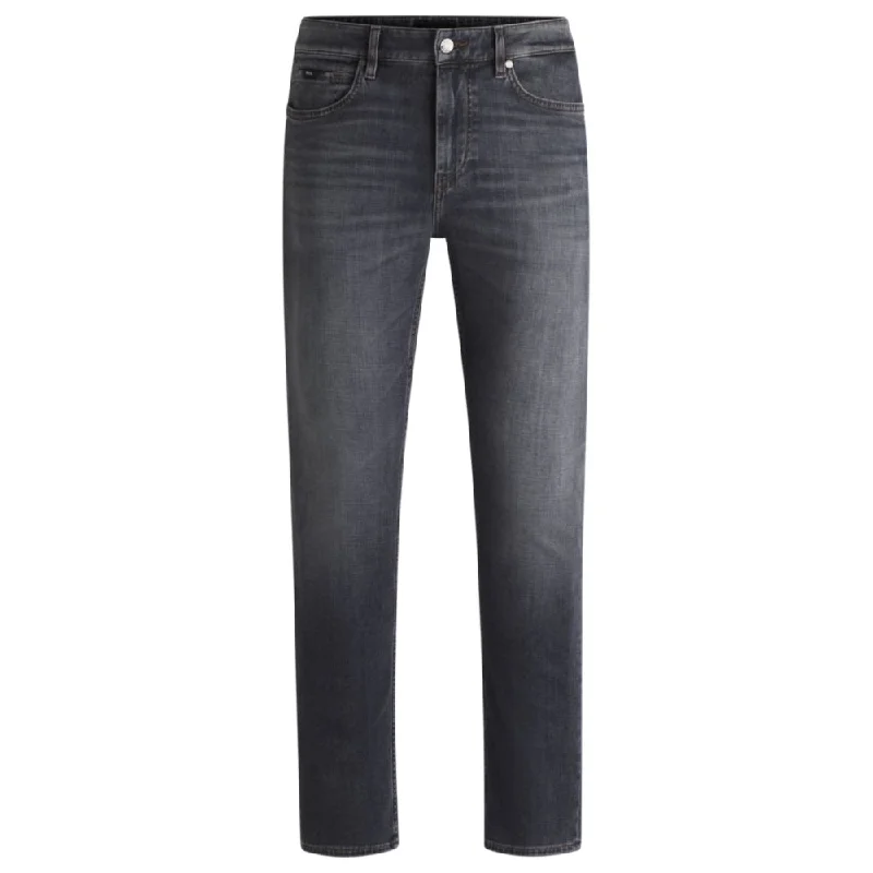 Slim-fit jeans in gray soft-touch denim Cozy Men's Sherpa
