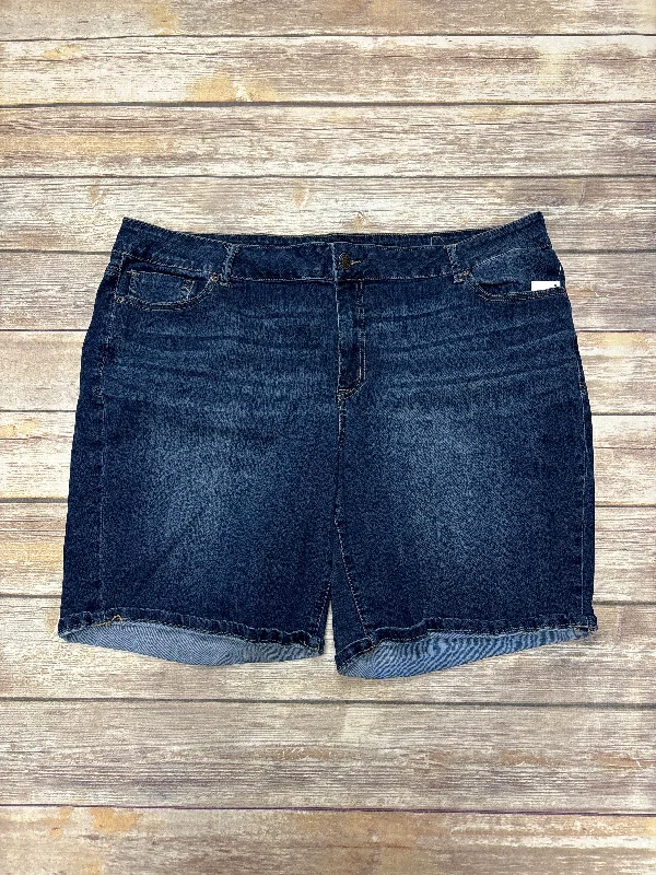 Shorts By Maurices In Blue Denim, Size: 24w Dapper Men's Bow