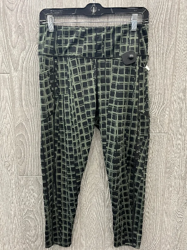 Athletic Leggings By Calvin Klein In Green, Size: L Minimalist Men's Casual 
