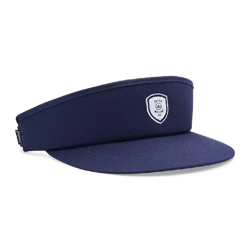 Peter Millar Crown Crest Tour Visor - Navy Trendy Men's Scandinavian