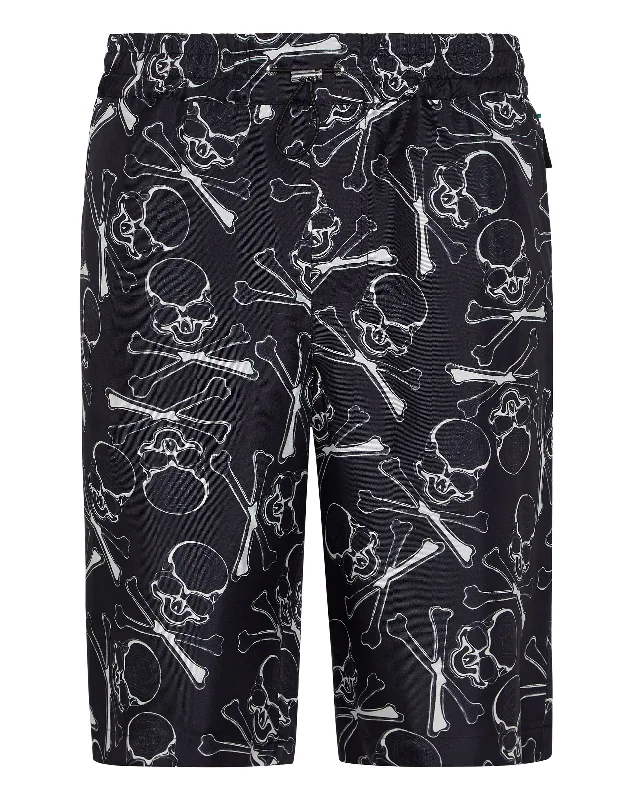 Silk Short Trousers Skull&Bones Sophisticated Men's French