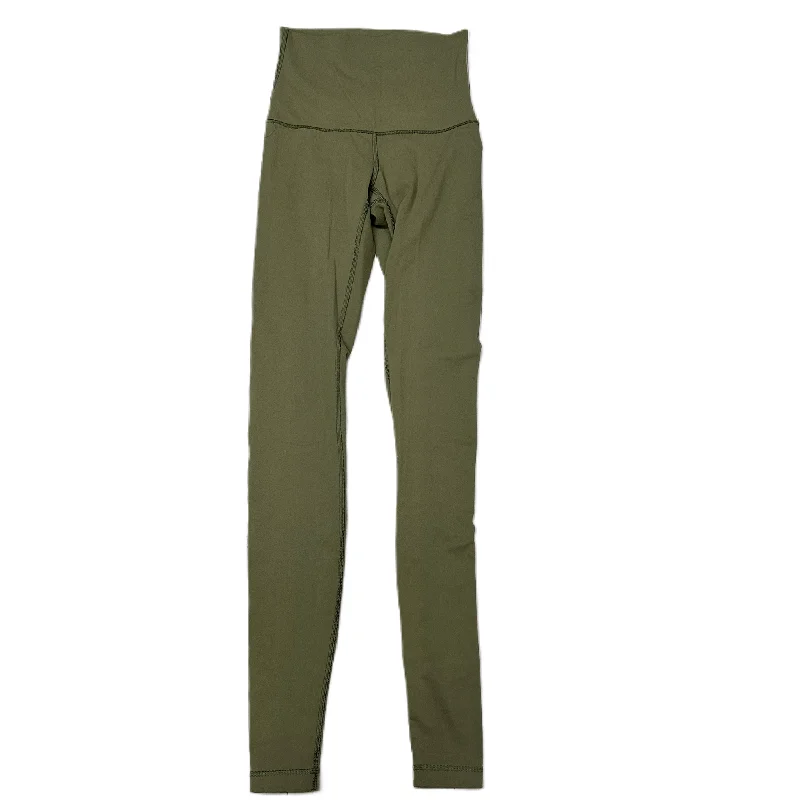 Athletic Leggings By Lululemon In Green, Size: Xs Unique Men's Upcycled