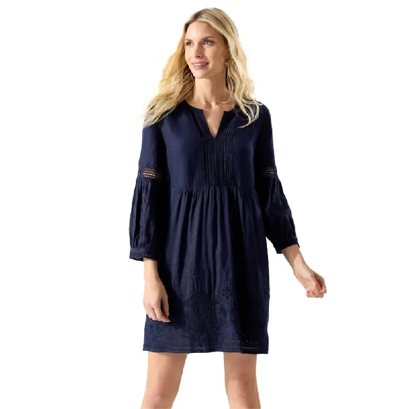 Tommy Bahama St. Lucia Split Neck Dress Cover Up - Mare Navy * Trendy Men's Bucket