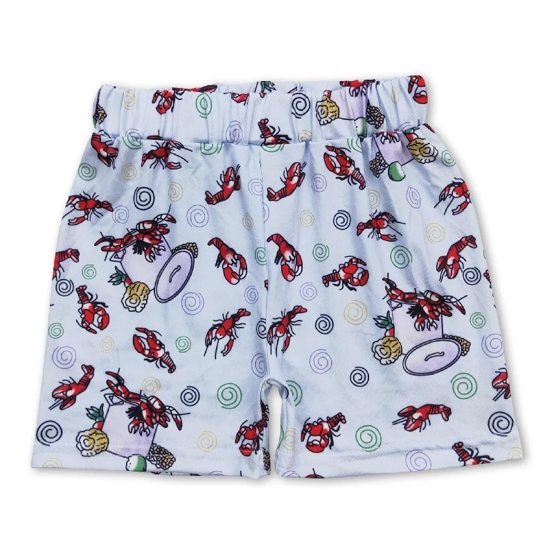 Crawfish corn kids boys summer shorts