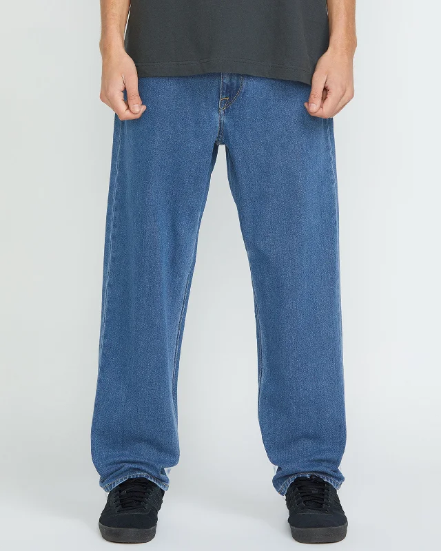 Modown Relaxed Fit Tapered Jeans - Standard Issue Blue Polished Men's Silk