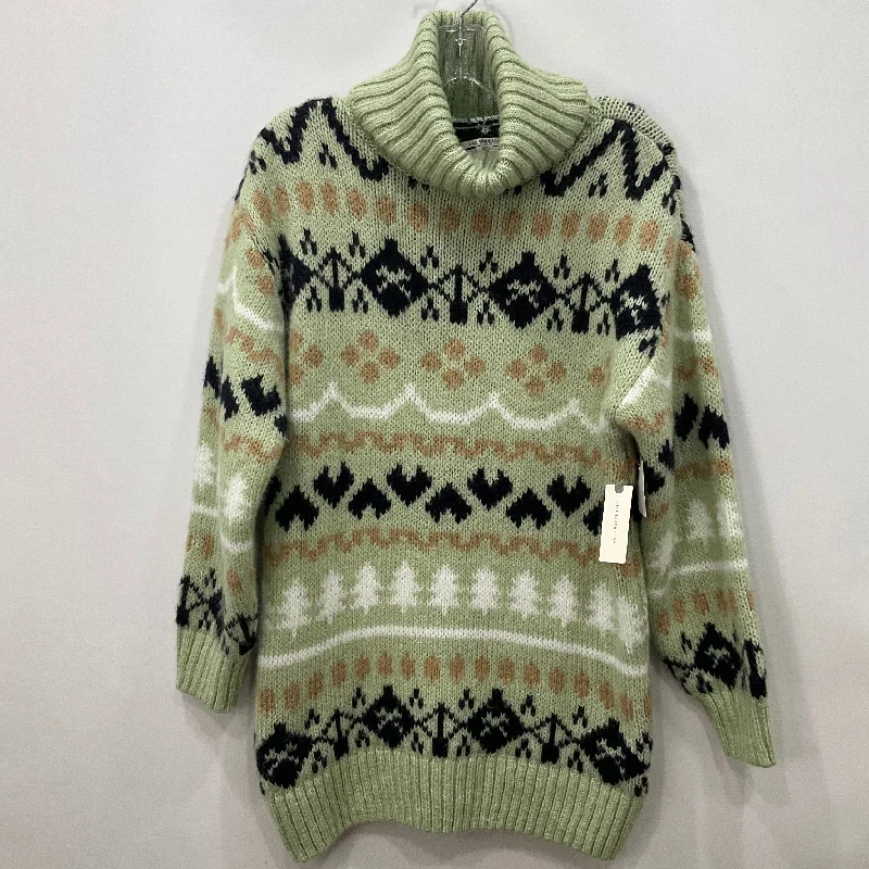 Sweater Dress By Anthropologie In Green, Size: Xs Elegant Men's Cashmere