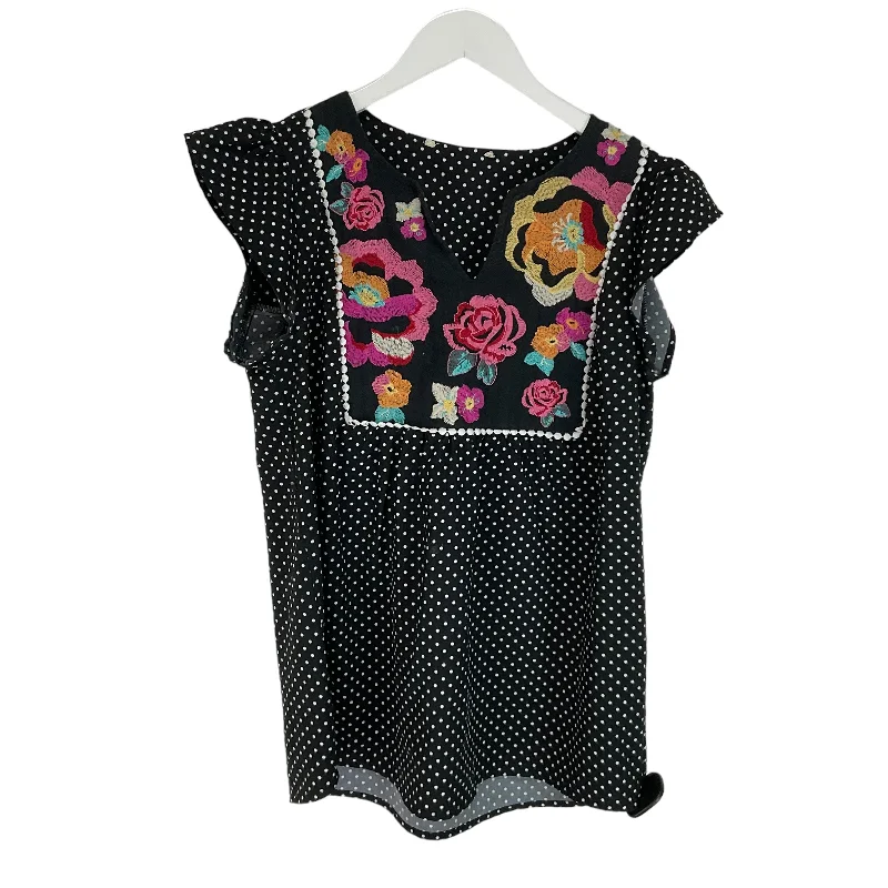 Polkadot Pattern Top Short Sleeve Clothes Mentor, Size S Masculine Men's Thick