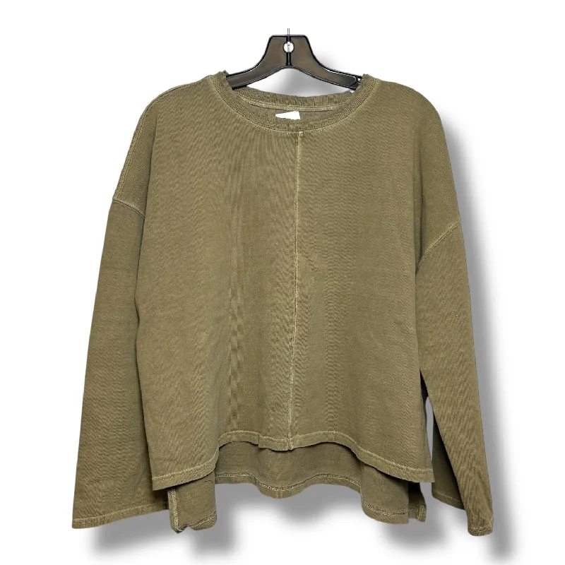 Top Long Sleeve Basic By Madewell In Green, Size: M Lumberjack