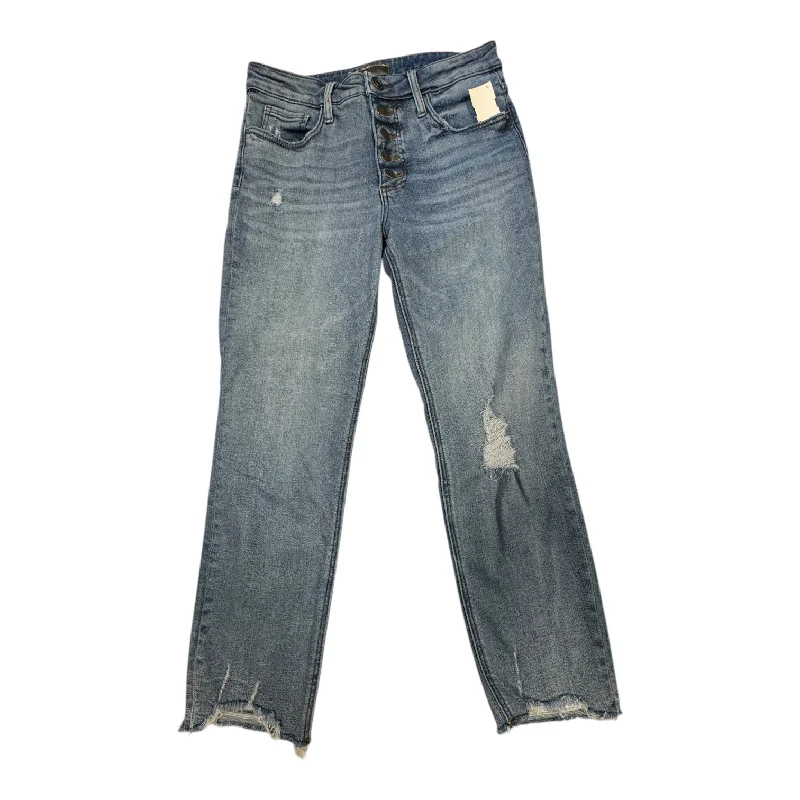 Jeans Straight By Kut In Blue Denim, Size:6 Classic Men's Pin