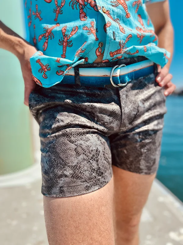 stretchy serpent silver short Earthy Men's Hemp
