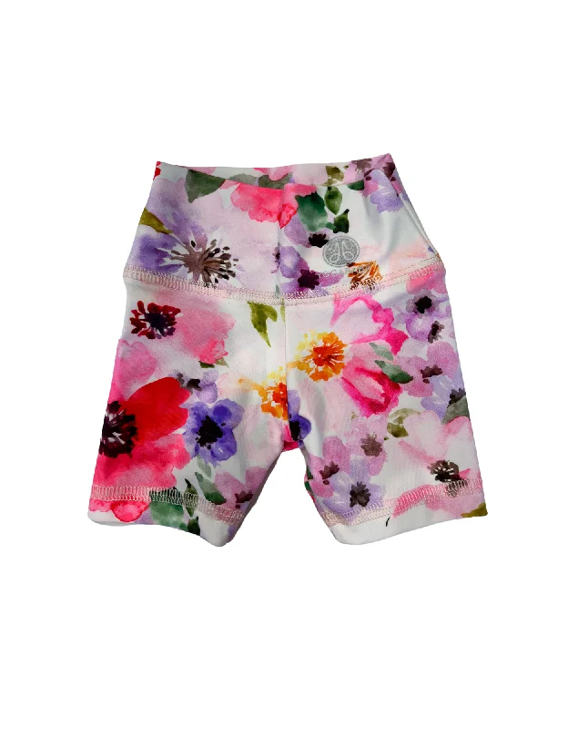 Pink Splash Biker Shorts