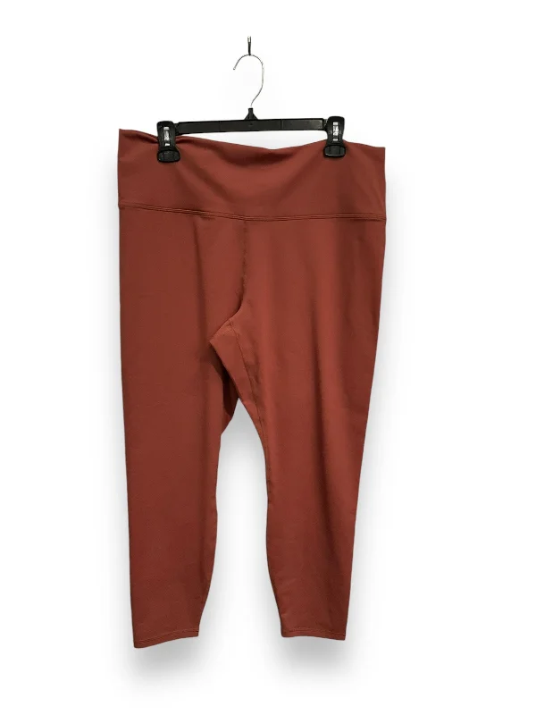 Athletic Leggings By Fabletics In Brown, Size: 1x Modern Men's Tech