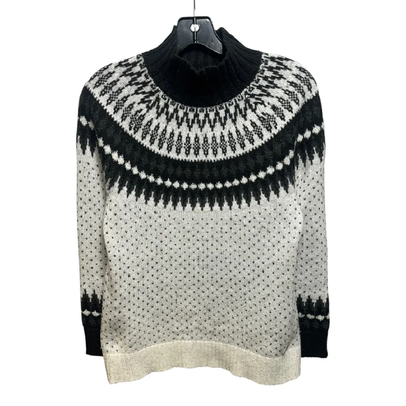 Sweater By Eddie Bauer In Black & White, Size: Xs Trendy Men's Bucket