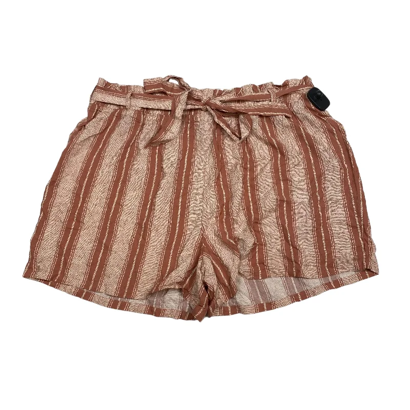 Pink Shorts Derek Heart, Size 1x Dapper Men's Bow