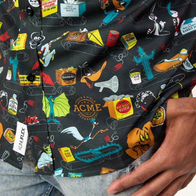 Looney Tunes "The ACME Catalog" – KUNUFLEX Short Sleeve Shirt Practical Men's Quick