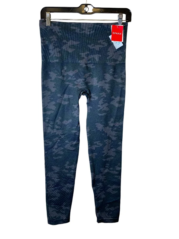 Athletic Leggings By Spanx In Camouflage Print, Size: Xl Sharp Men's Italian