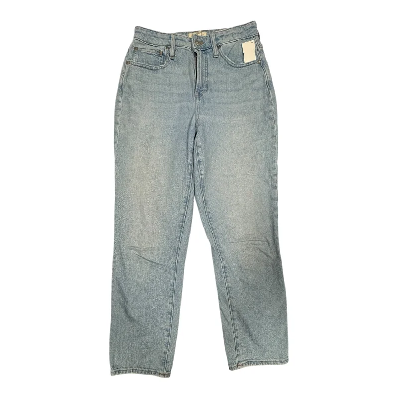Jeans Straight By Madewell In Blue Denim, Size:2 Elegant Men's Cashmere