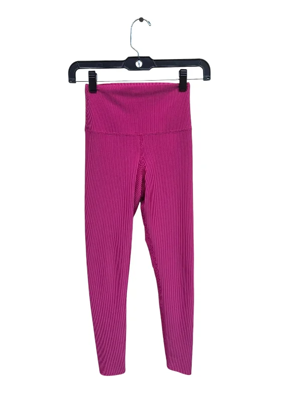 Athletic Leggings By Beach Riot In Pink, Size: Xs Dapper Men's Bow