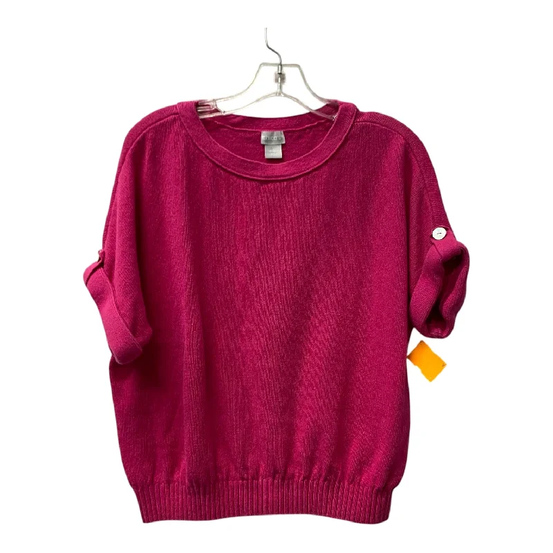 Sweater By Chicos In Pink, Size:L Preppy Men's College