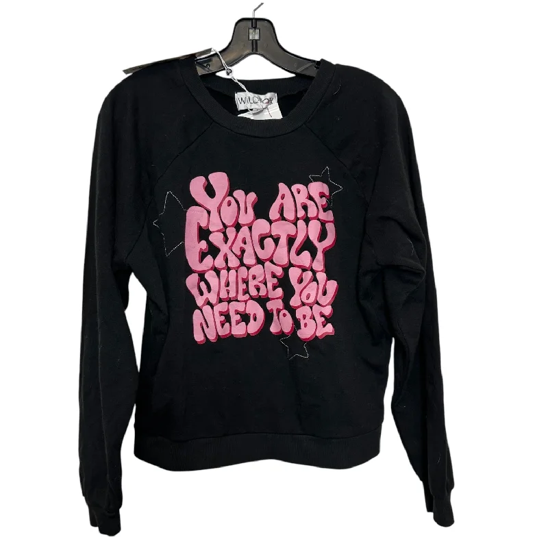 Top Long Sleeve By Wildfox In Black, Size: Xs Dapper Men's 1920S