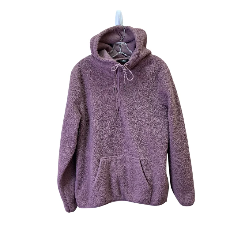 Athletic Sweatshirt Hoodie By Eddie Bauer In Mauve, Size:L