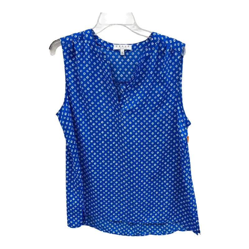 Top Sleeveless By Chaus In Blue, Size:L Dapper Men's Bow