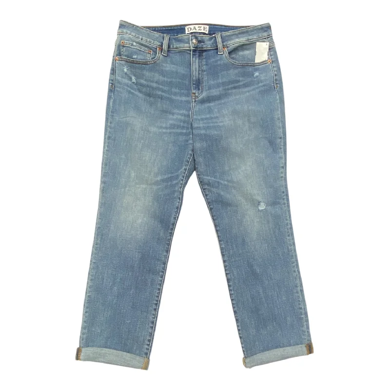 Jeans Straight By Daze In Blue Denim, Size:14 Practical Men's Quick