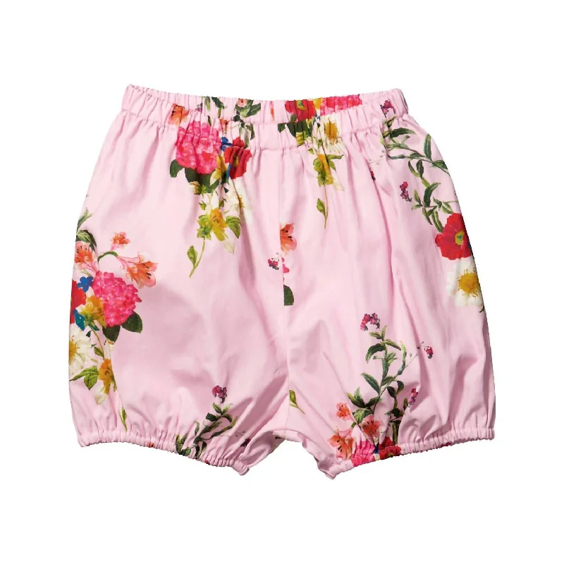Baby's Floral Short In Pink Edgy Men's Punk