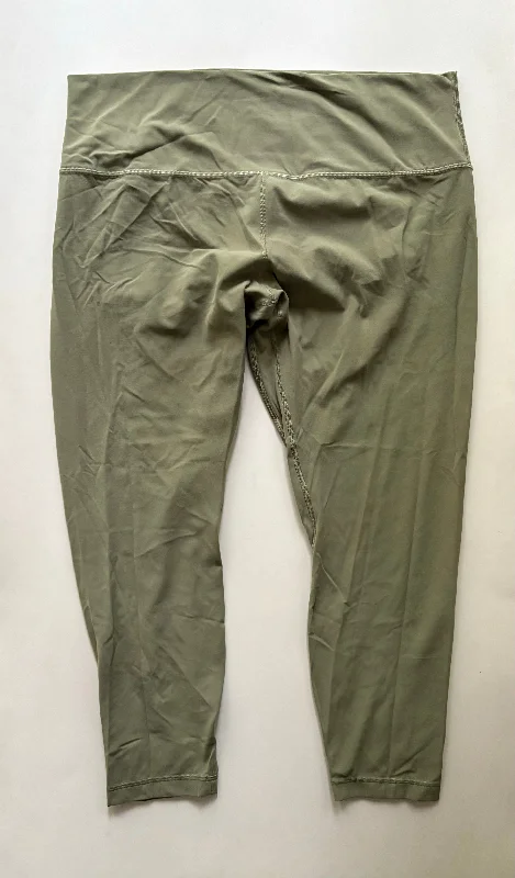 Athletic Leggings By Lululemon, Size: 2x Monochromatic All
