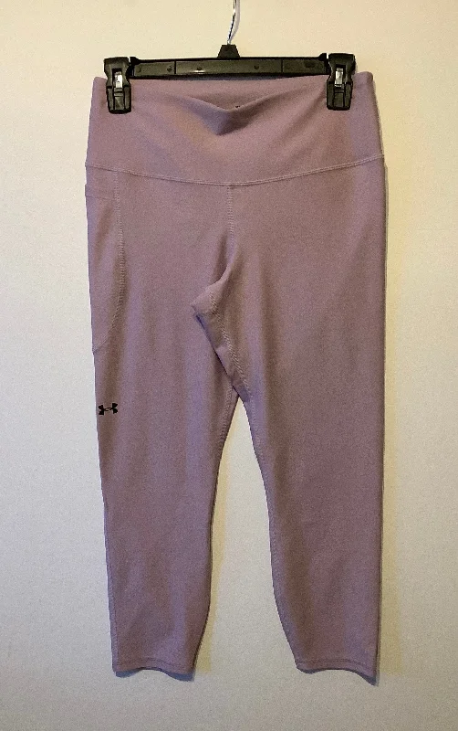 Athletic Leggings By Under Armour In Purple, Size: M Bold Men's Animal