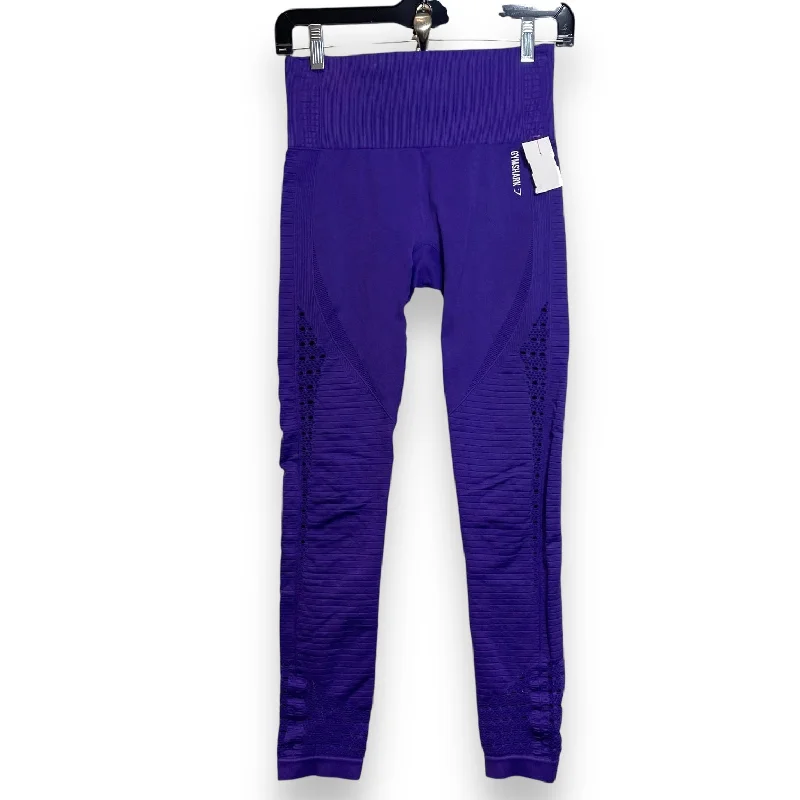 Athletic Leggings By Gym Shark In Purple, Size: S Hip Men's Retro