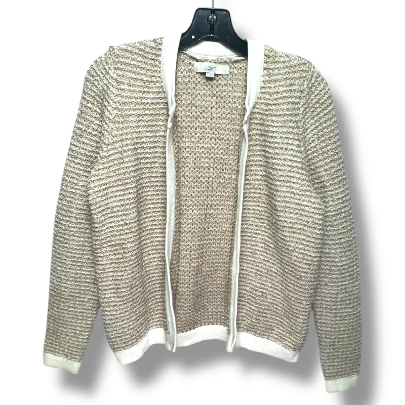 Sweater Cardigan By Loft In Cream, Size: M Streetwear Style
