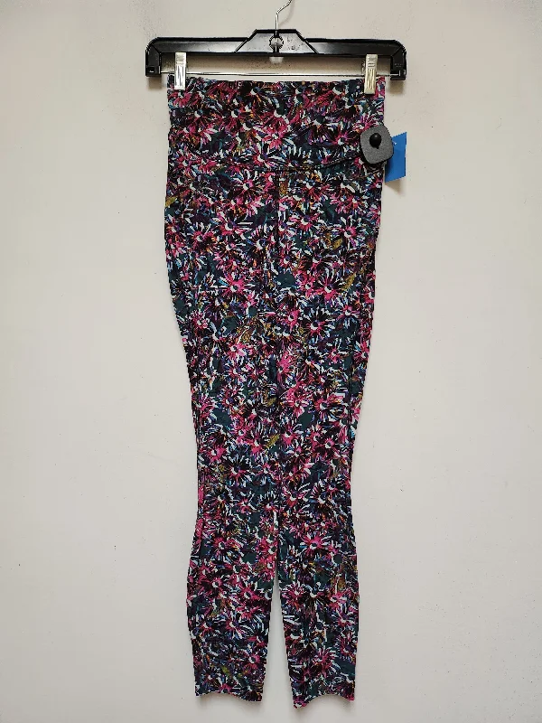 Athletic Leggings By Lululemon In Floral Print, Size: 4 Classic Men's Pin