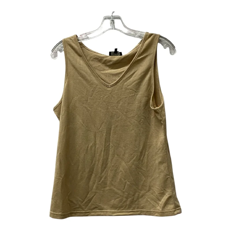 Top Sleeveless Basic By Not Your Daughters Jeans In Tan, Size:S Gym