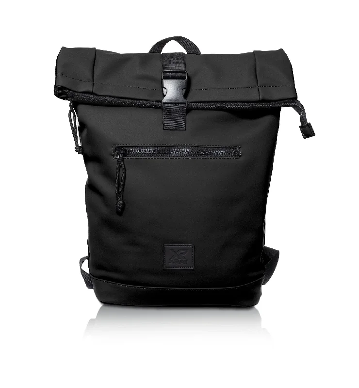 X RAY Men's Women's Waterproof Expandable Roll Top Backpack for Unisex Monochromatic All