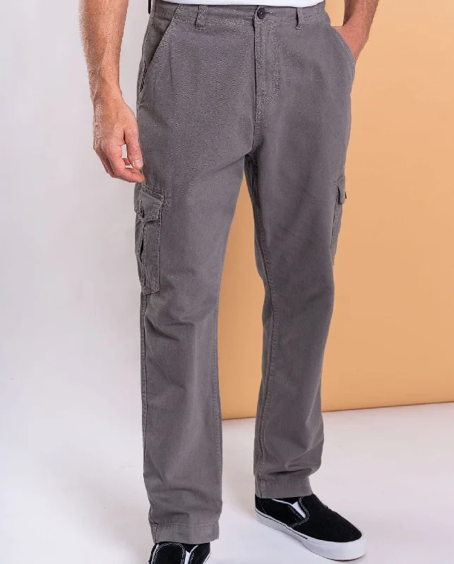 Godrevy 2 - Mens Cargo Trousers - Dark Grey