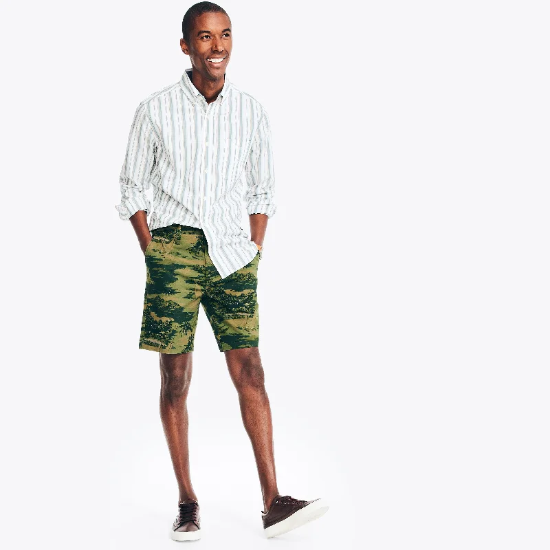 Nautica Mens 8.5" Printed Deck Short Dapper Men's 1920S