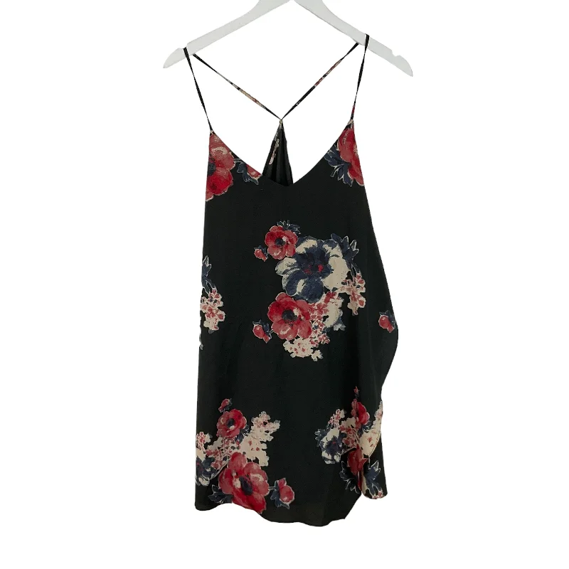 Black Top Sleeveless Free People, Size L Polished Men's Silk
