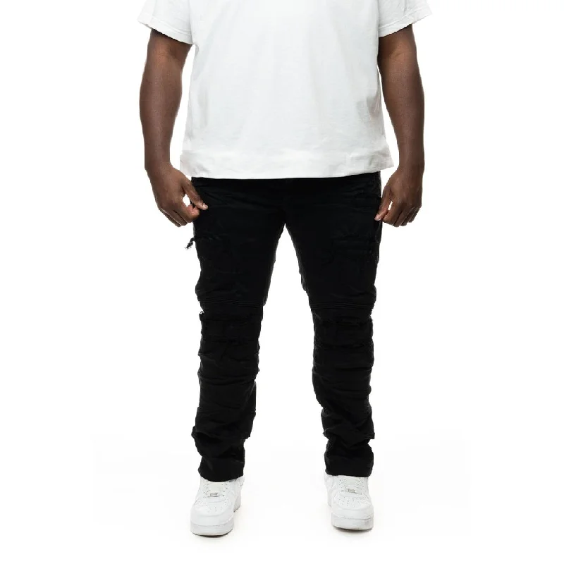 Big and Tall - Rip & Repair Engineered Jeans - Jet Black Traditional Men's Country